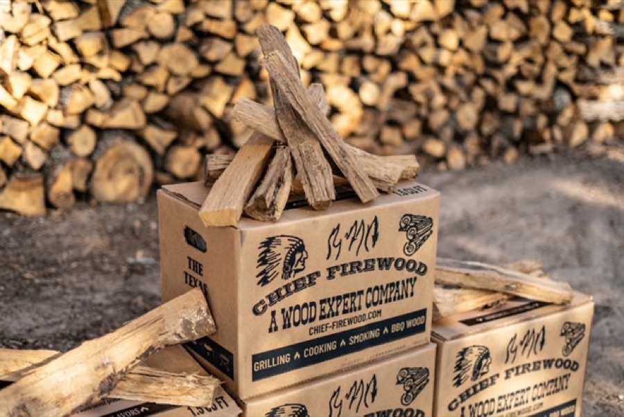 Post Oak - 17" Double Split Logs